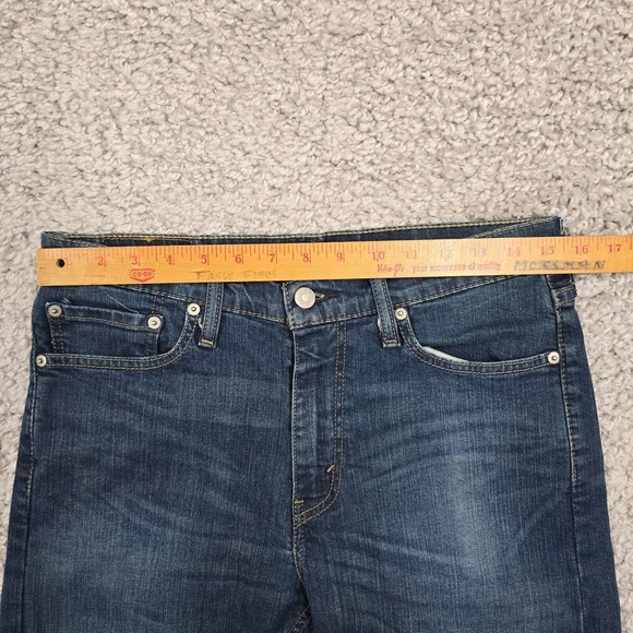 Levis 513 Jeans Mens 31x32 (Fits 30x31) Blue Slim Straight Denim Skater Punk - Picture 9 of 15